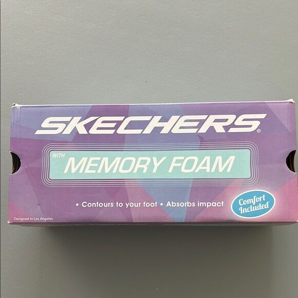 New Skechers Cleo Snip Knit Vegan Skimmers Sweet Class in Black/Charcoal Size 7W - Picture 7 of 7